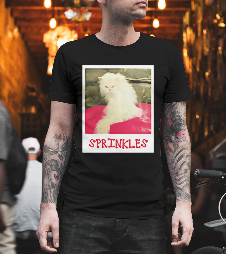 Office Angela Martin Sprinkles Cat Image Pólvora T-Shirt