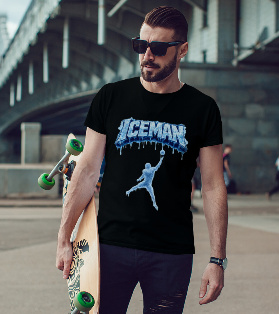 Iceman Caleb Williams Chicago Bears Football Player Ice T-Shirt