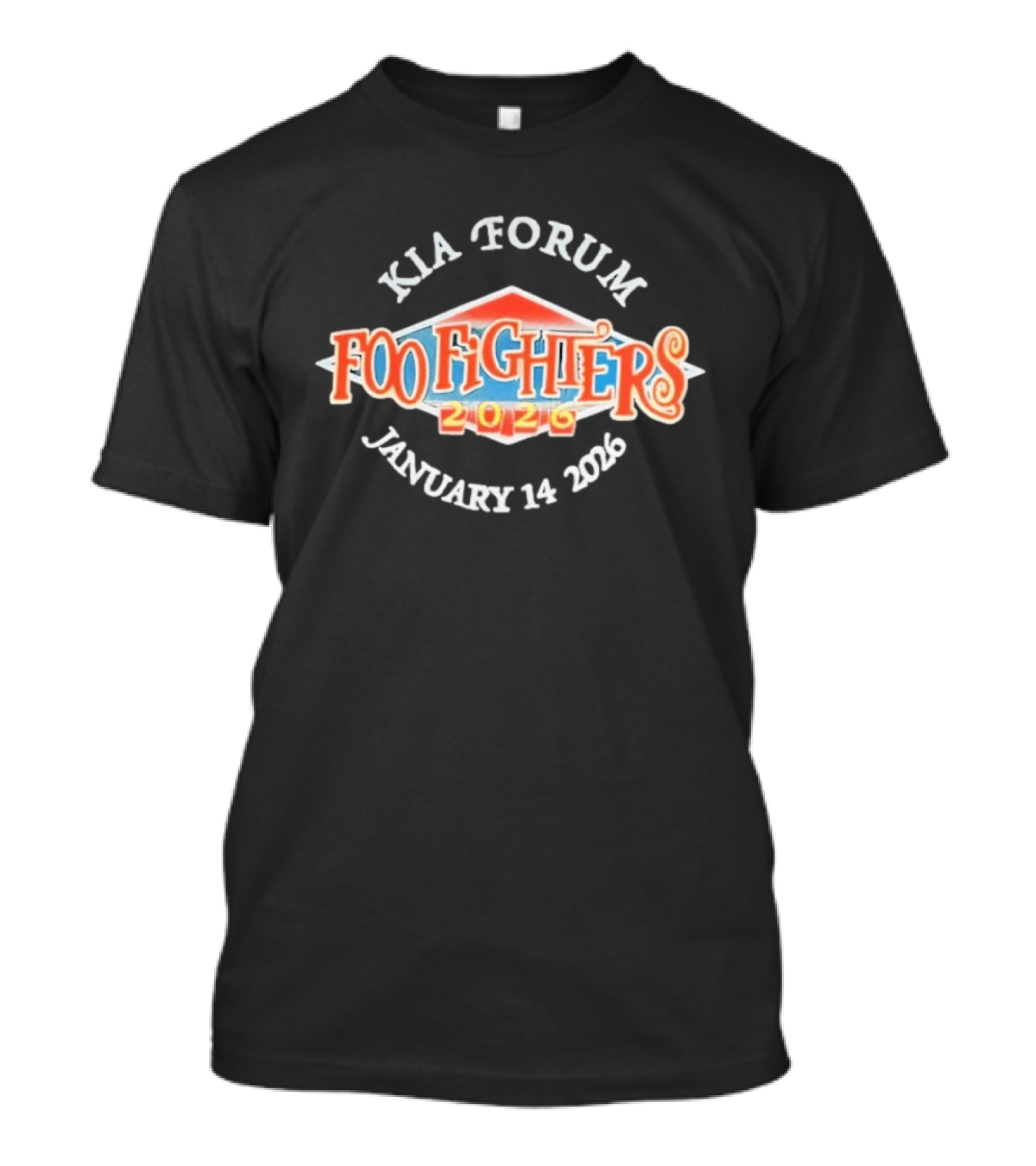 Kia Forum Foo Fighters January 14 2026 Event T-Shirt