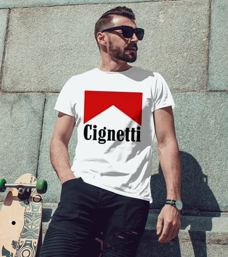 Indiana Hoosiers Curt Cignetti Marlboro Red Chevron T-Shirt