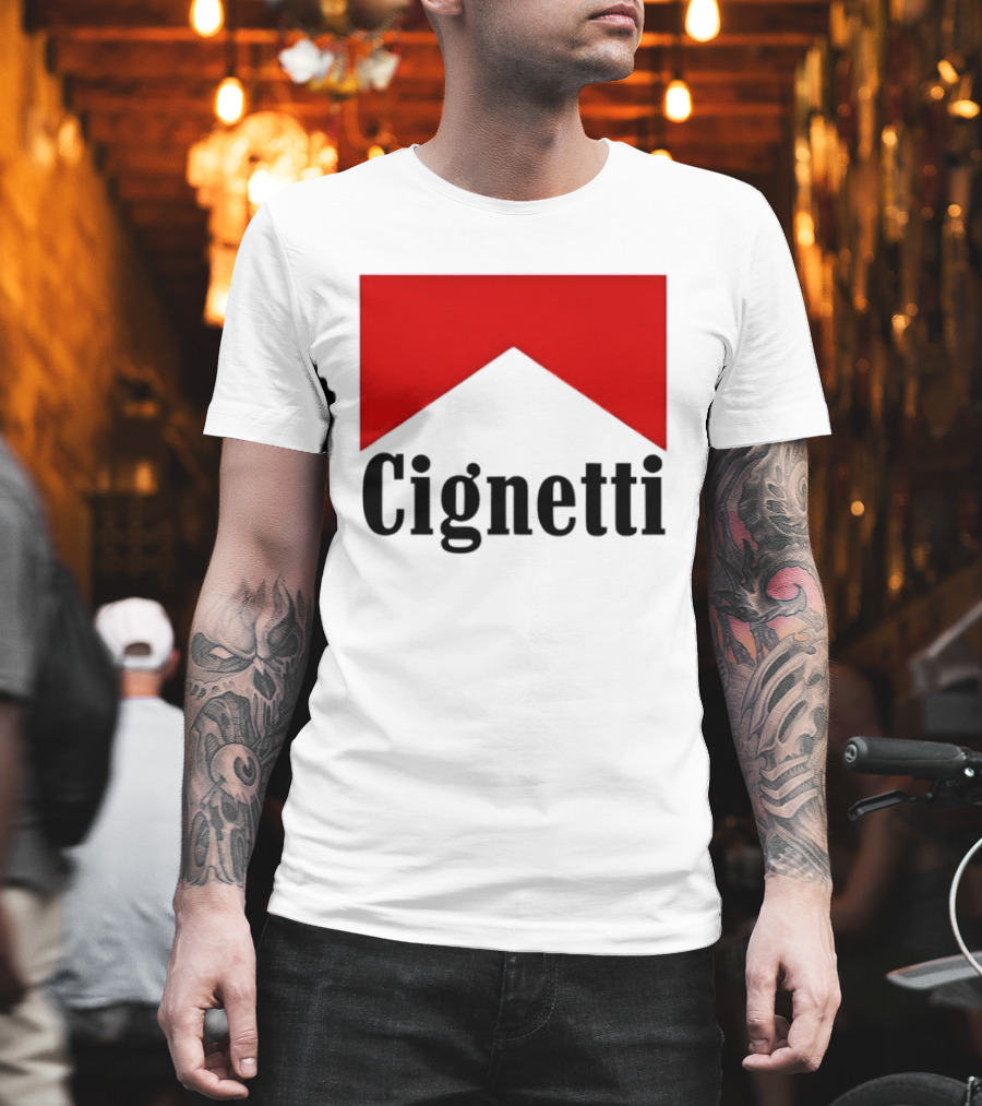 Indiana Hoosiers Curt Cignetti Marlboro Red Chevron T-Shirt