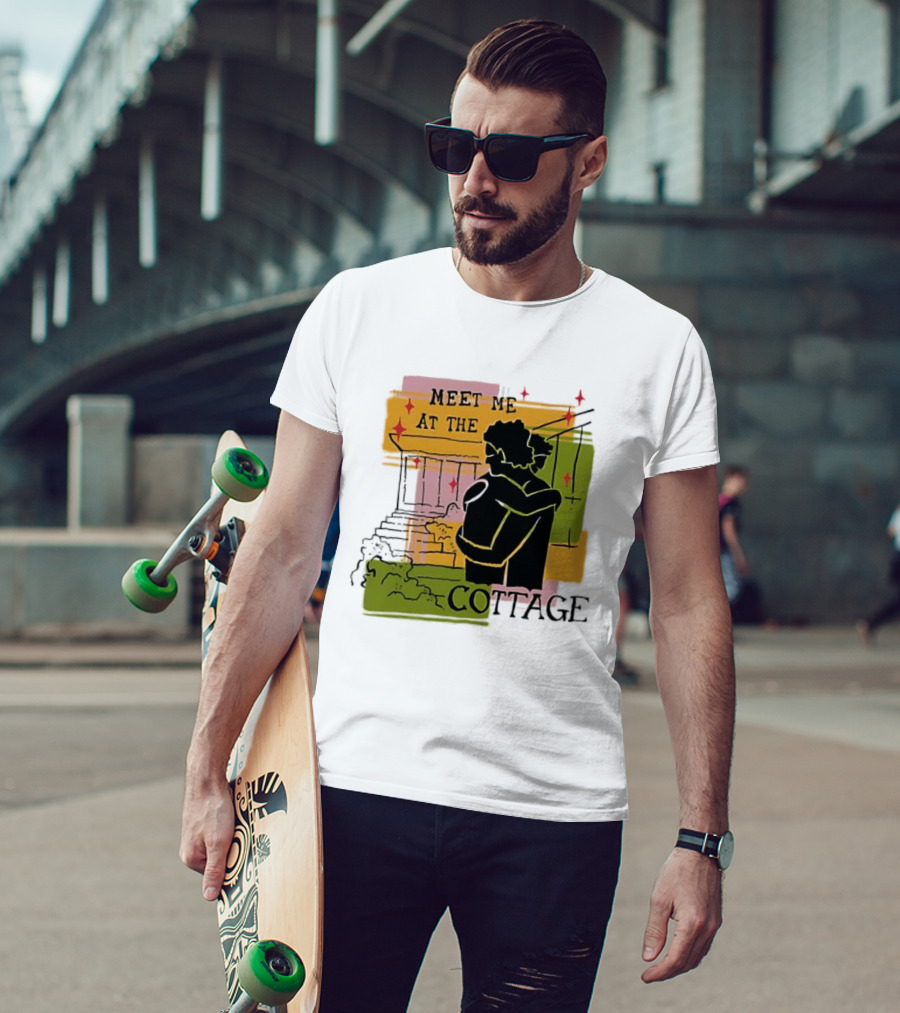 Meet Me At The Cottage Embrace By The Porch Steps T-Shirt