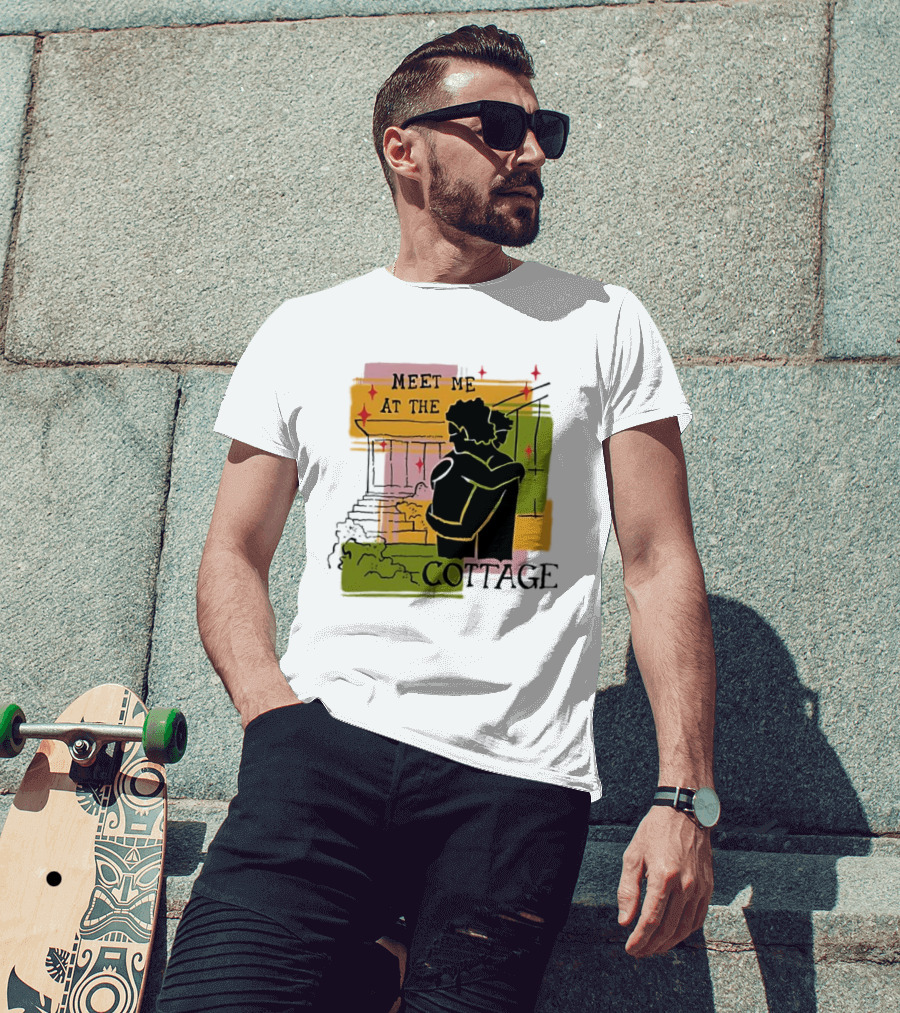 Meet Me At The Cottage Embrace By The Porch Steps T-Shirt
