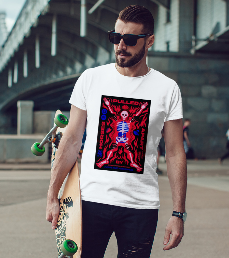 Pulled Apart By Horses January 23 2026 Future Yard Birkenhead Onomatopoeia Launch Night T-Shirt