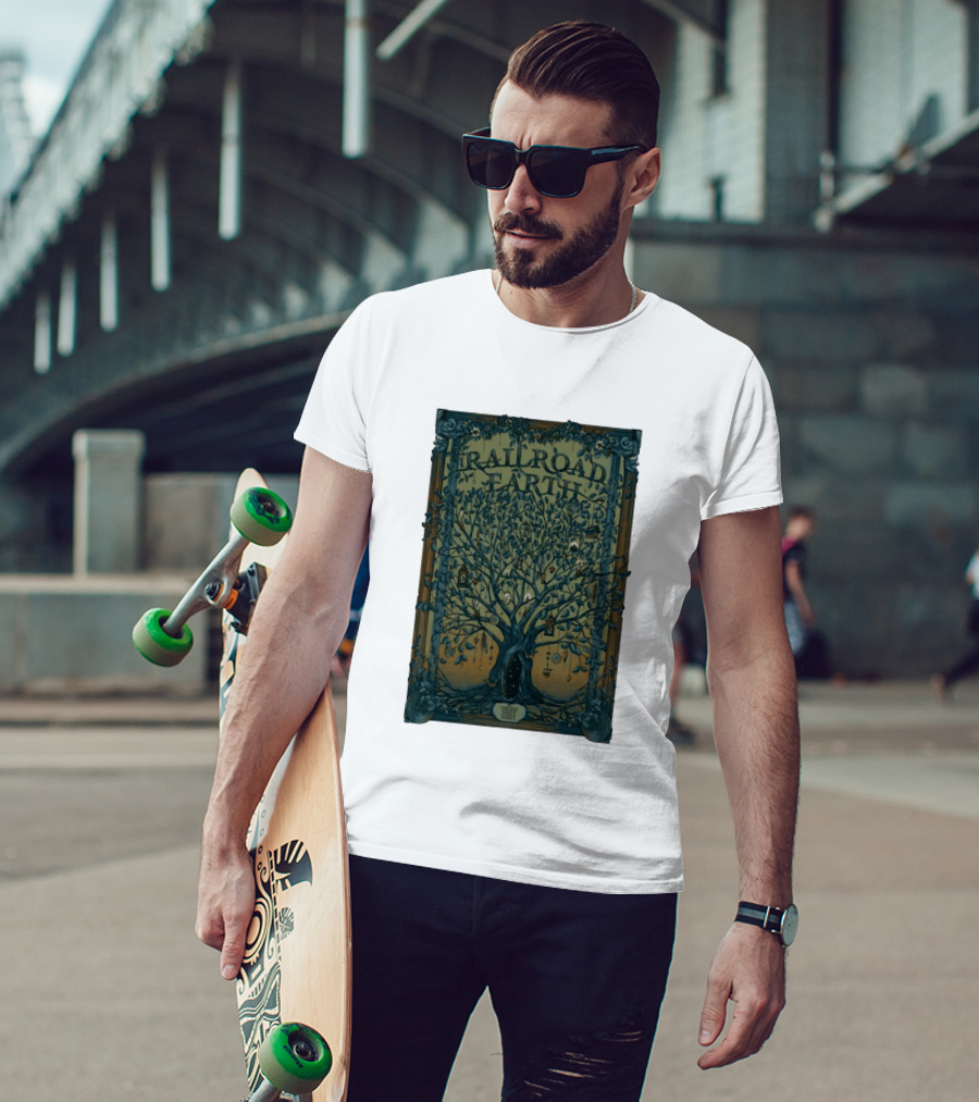 Railroad Earth Northeast Tour Winter 2026 Tree Lanterns And Ornaments T-Shirt