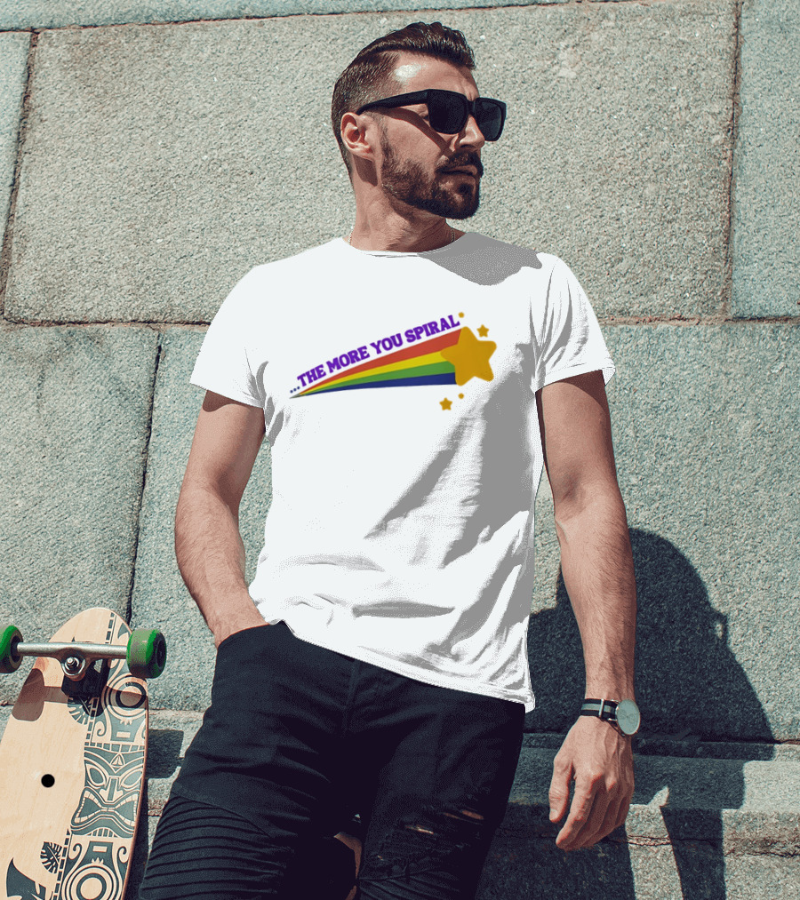 The More You Spiral Star Rainbow T-Shirt