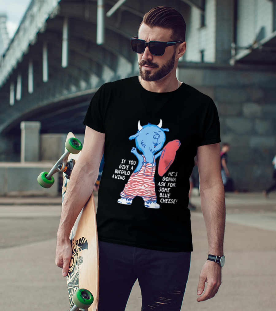Buffalo Bills Blue Cheese Buffalo Wing Retro Peppermintźć T-Shirt