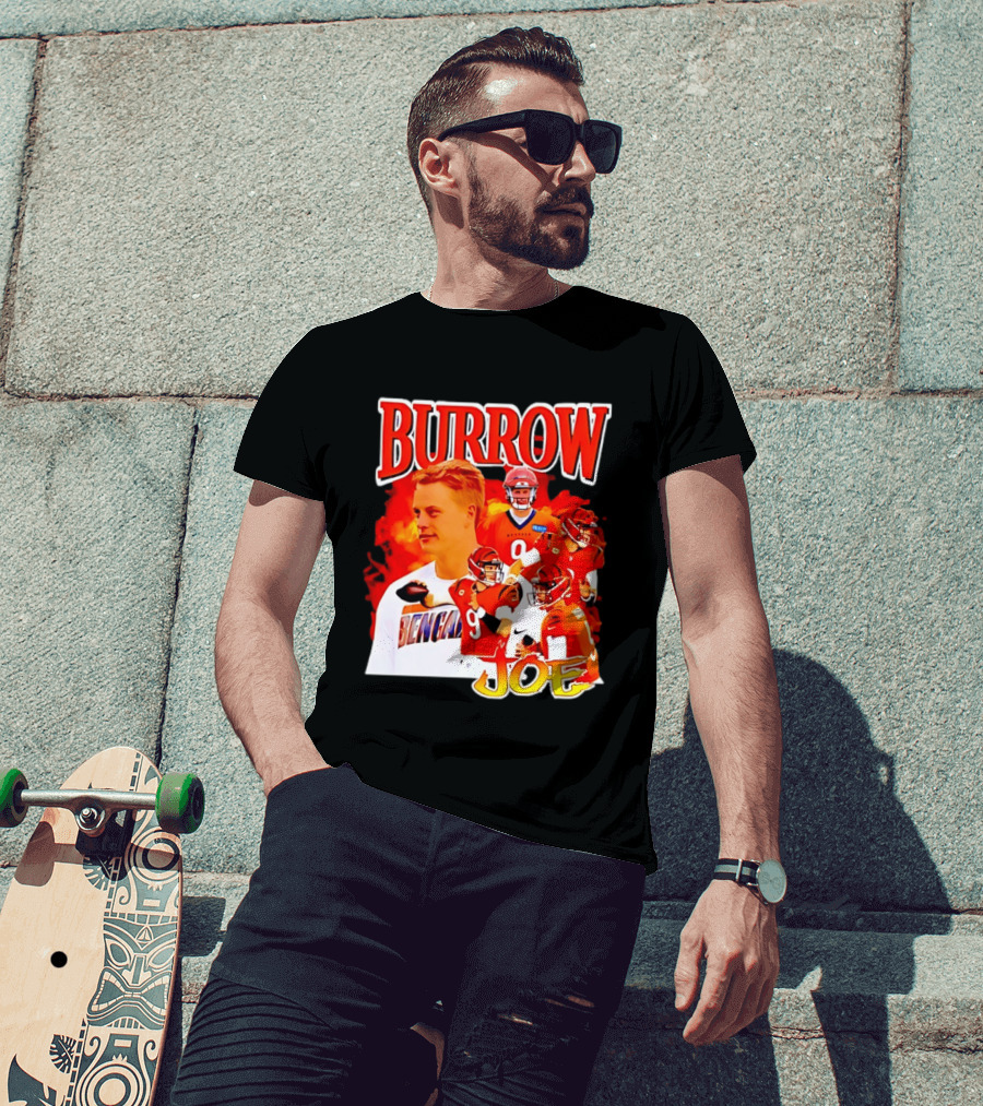 Burrow Joe 9 Cincinnati Bengals Football Star Blazing T-Shirt