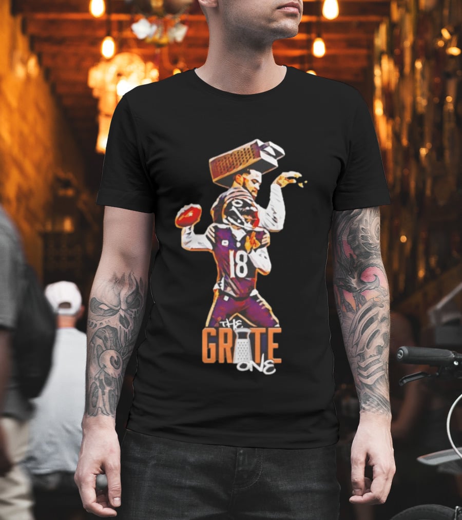 The Grate One Caleb Williams Chicago Bears Football T-Shirt