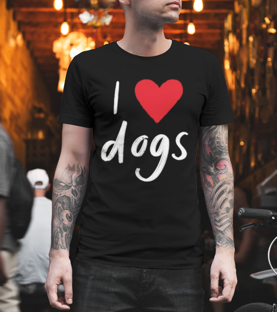 We Rate Dogs I Heart Dogs Love Canine T-Shirt