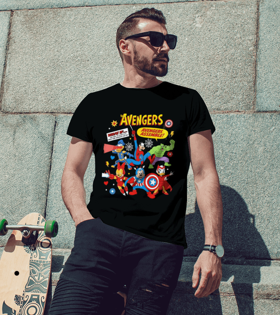 Marvel Avengers Assemble Mickey And Friends Comic Book Superheroes What If T-Shirt