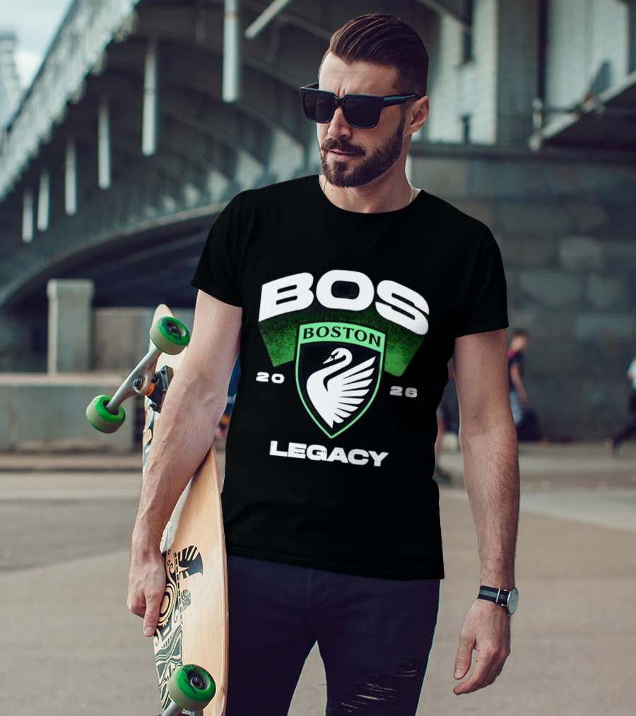 Boston Legacy FC BOS Swan Emblem 2026 T-Shirt