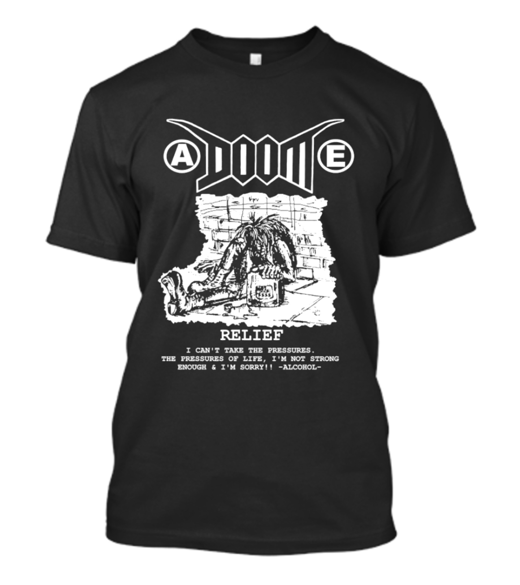 ADIIIE Relief I Can't Take The Pressures I'm Not Strong Enough And I'm Boakin Malcolm T-Shirt