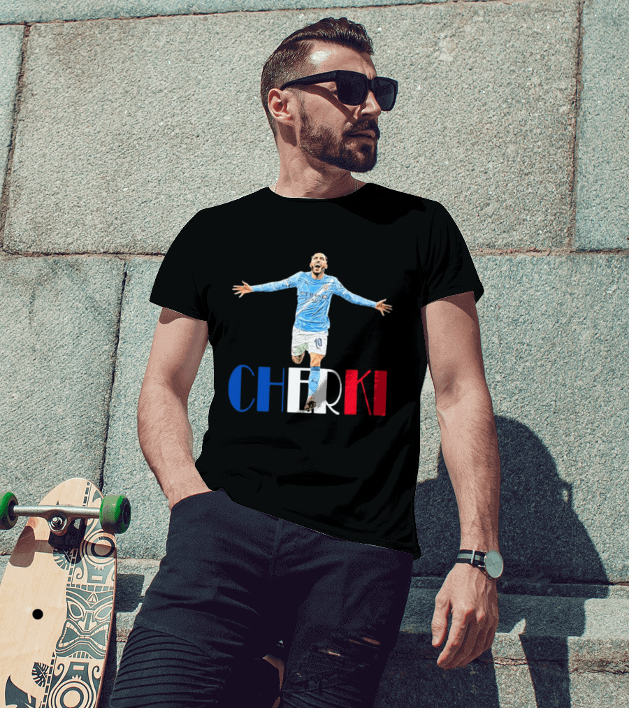 Rayan Cherki 10 Manchester City Etihad Airways T-Shirt
