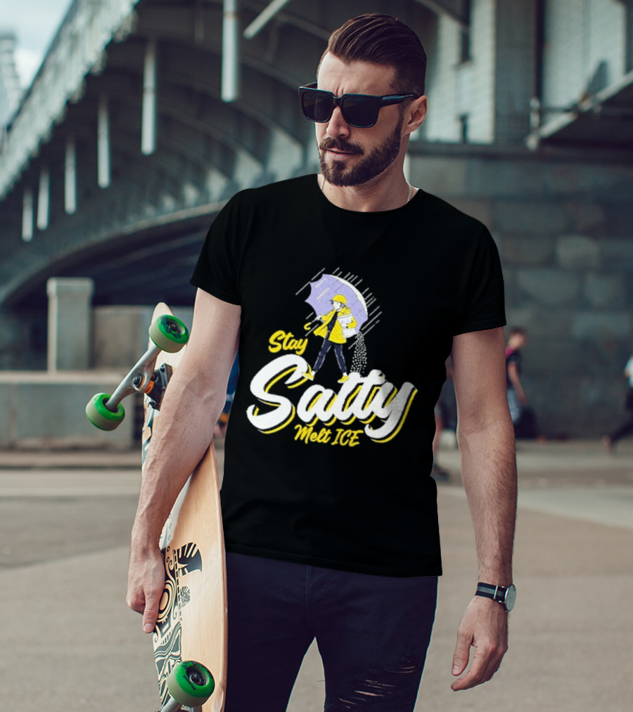 Stay Salty Umbrella Yellow Outfit Melt ICE T-Shirt