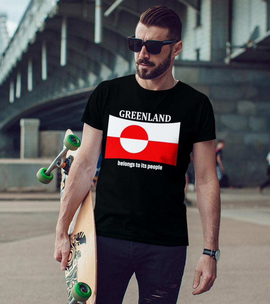 Greenland Flag Symbolizes Independence And Belonging To Its People T-Shirt