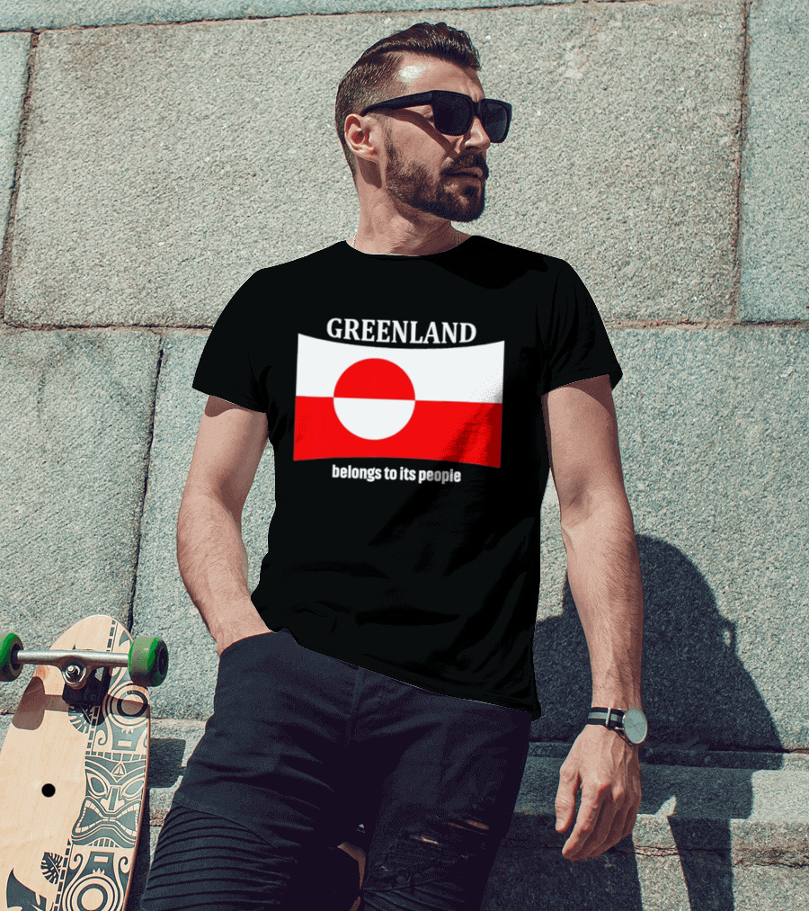 Greenland Flag Symbolizes Independence And Belonging To Its People T-Shirt