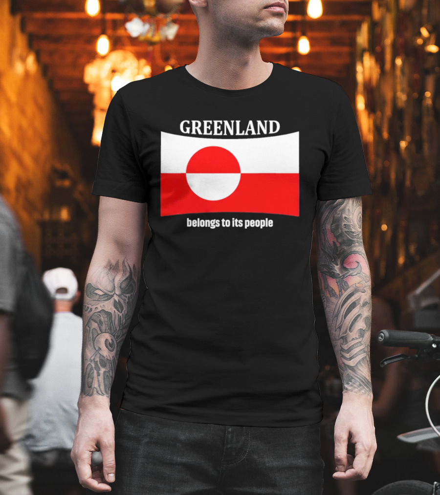 Greenland Flag Symbolizes Independence And Belonging To Its People T-Shirt