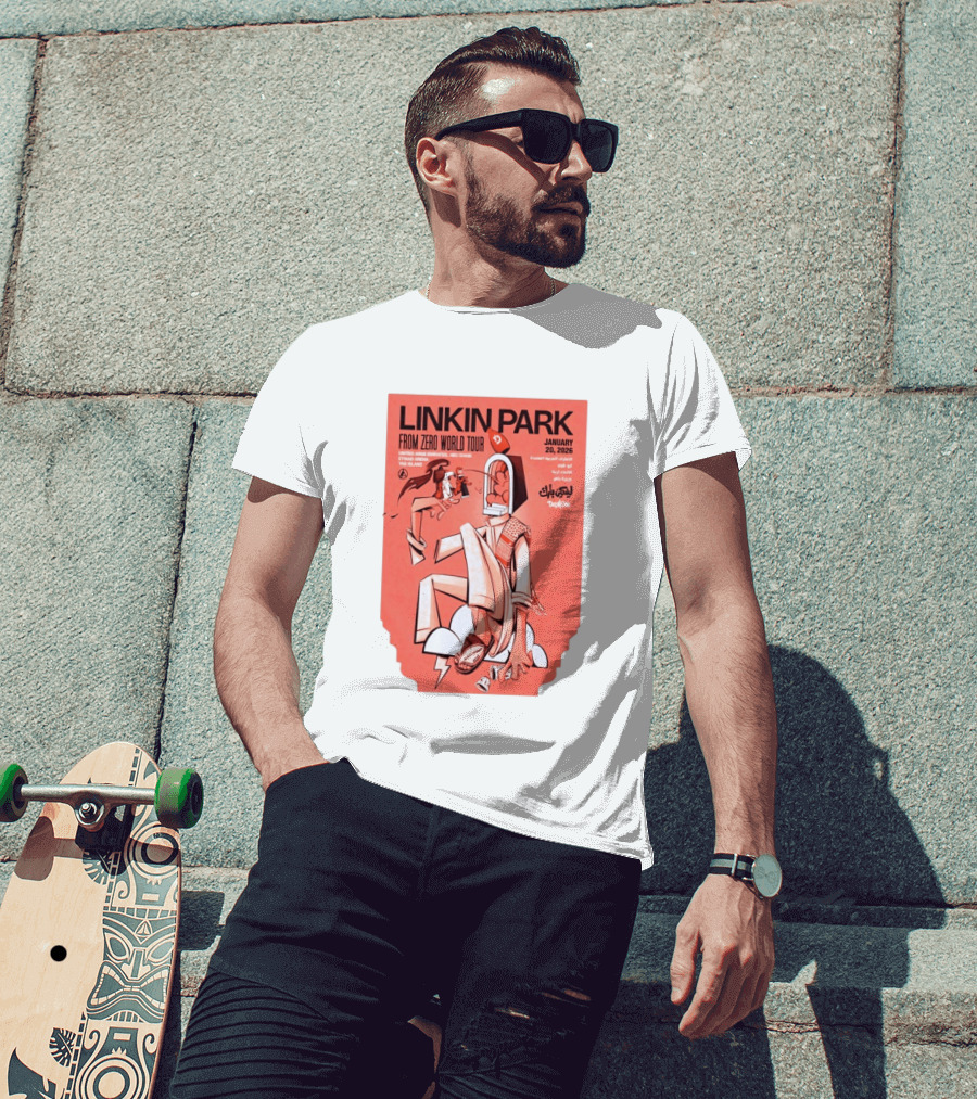 Linkin Park From Zero World Tour Yas Island January 20 2026 T-Shirt