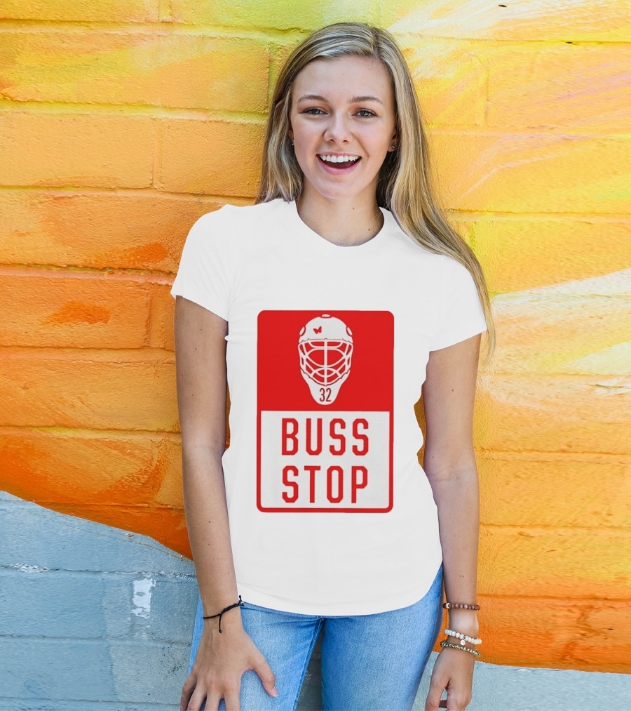 Carolina Hurricanes Buss Stop 32 Mask T-Shirt