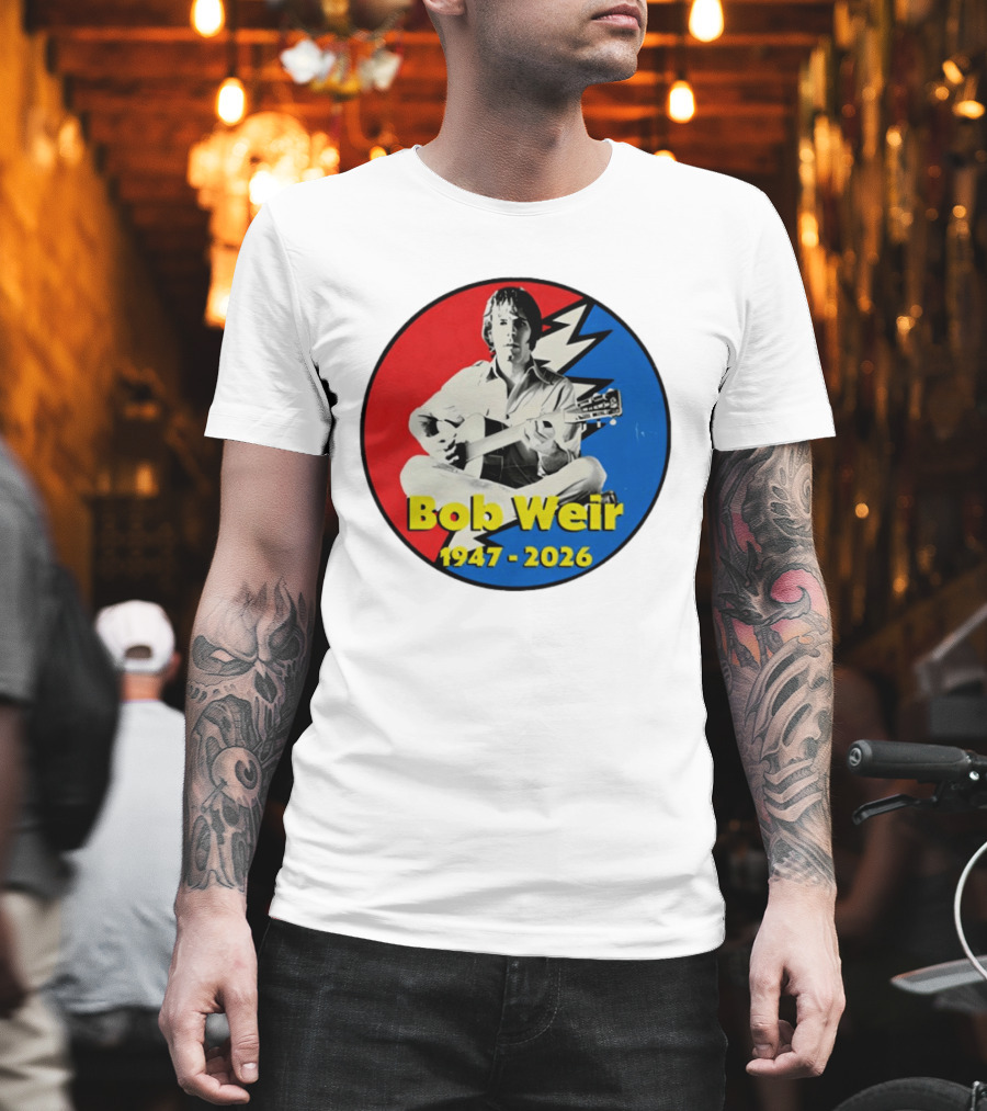 Bob Weir 1947 2026 Grateful Dead Lightning Bolt T-Shirt