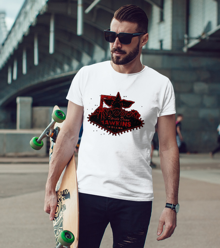 Welcome To Upside Down Hawkins Indiana Stranger Things T-Shirt