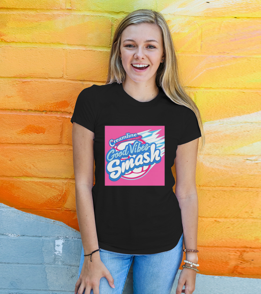 Creamline Good Vibes Smash Creamy Ice Cream Burst T-Shirt
