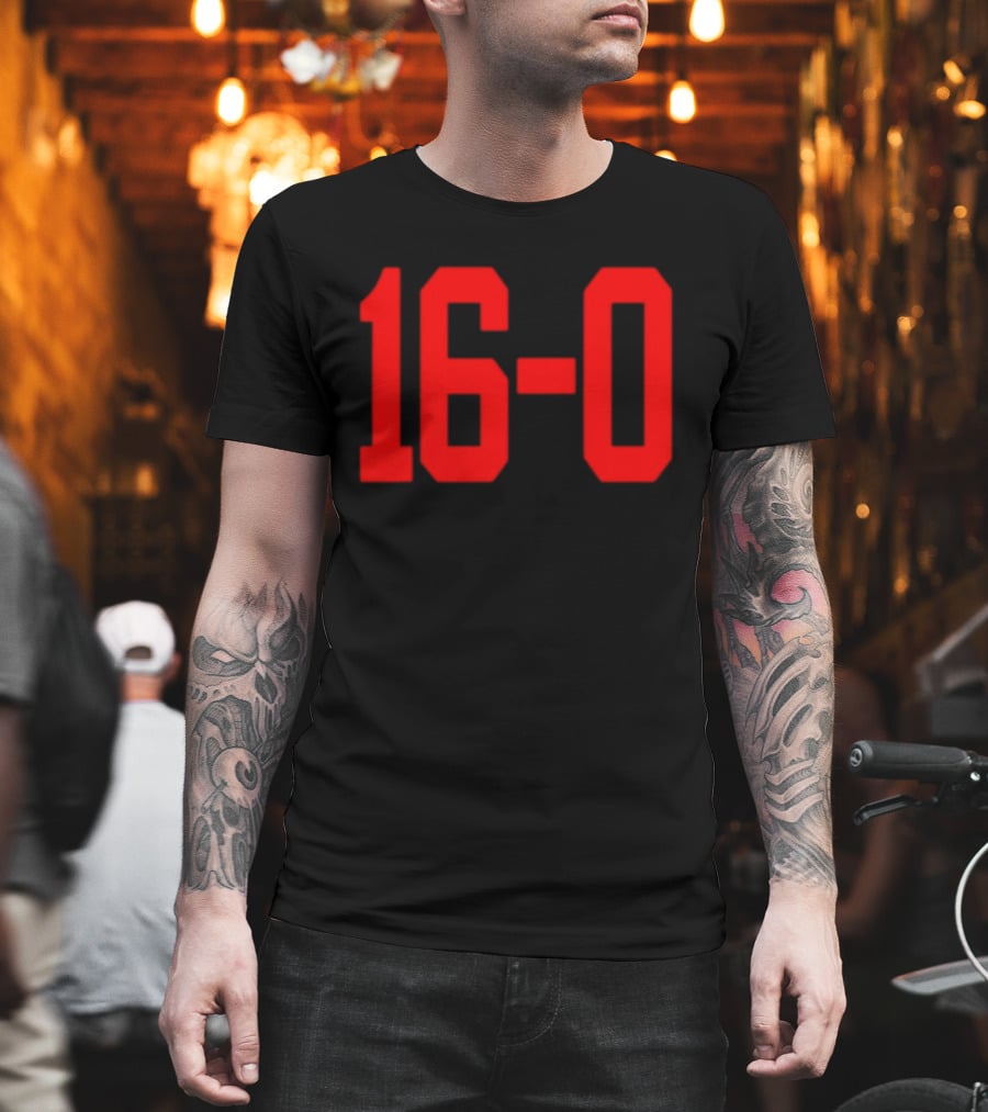 Indiana Hoosiers Undefeated 16 0 Victory Celebration T-Shirt