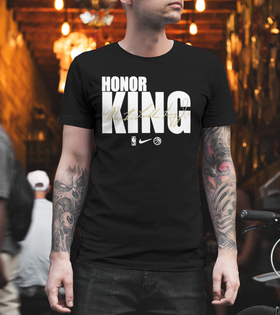 Honor King Martin Luther King Jr LeBron James NBA Nike T-Shirt