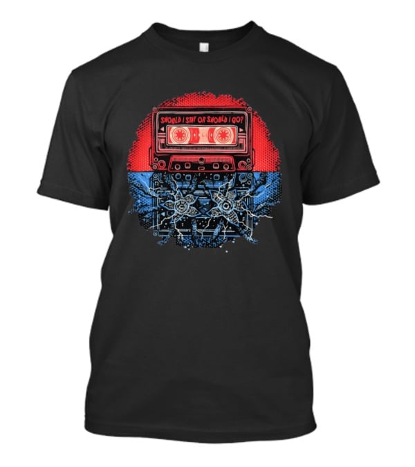 Should I Stay Or Should I Go Strange Music Stranger Things Cassette Tape T-Shirt