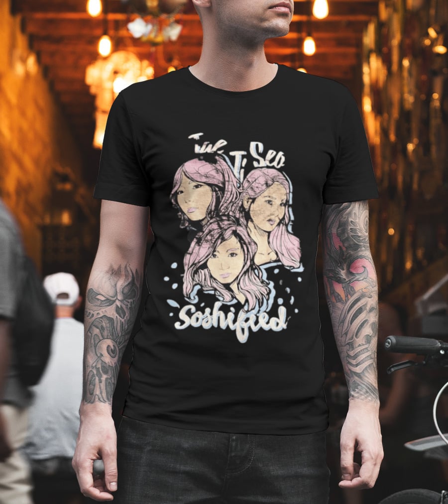 Tae Ji Seo Soshified Pastel Portrait Trio T-Shirt
