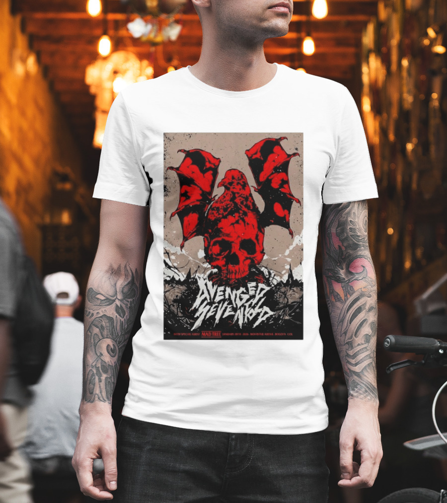 Avenged Sevenfold January 20 2026 Bogota Movistar Arena Mad Tree Special Guest T-Shirt