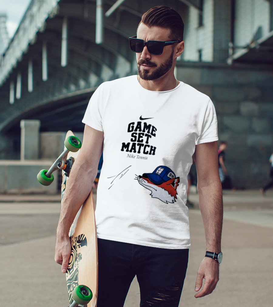Nike Tennis Game Set Match Fox T-Shirt