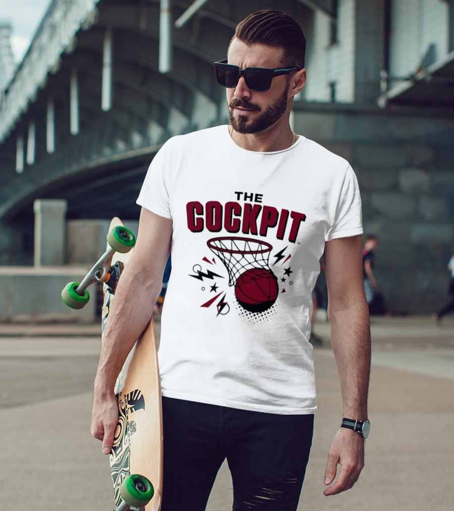 The Cockpit South Carolina Gamecocks Basketball Hoop Thunder T-Shirt