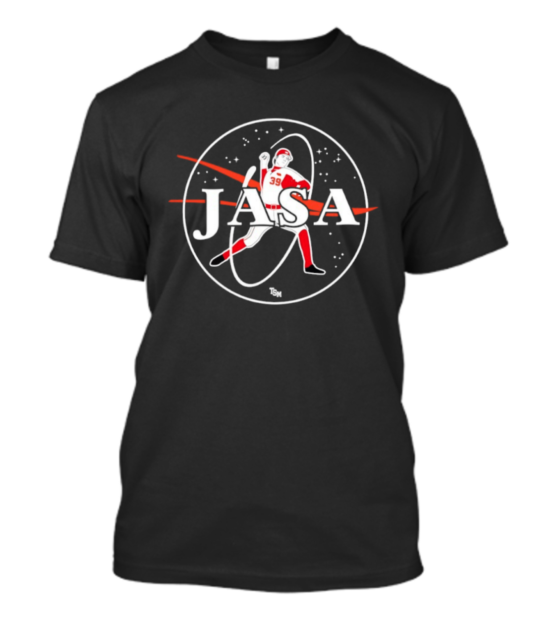 Carson Jasa 39 Baseball Nebraska Cornhuskers NASA Collaboration T-Shirt