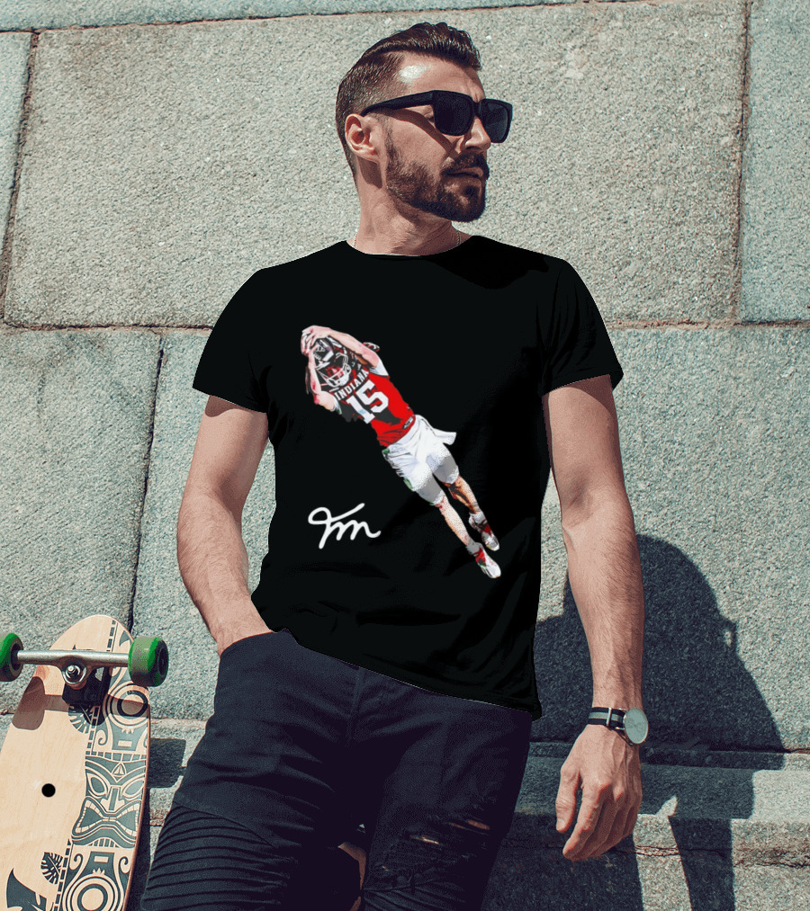 Fernando Mendoza Indiana Hoosiers Natty Flippin' Champs Iconic 15 Leap Signature T-Shirt