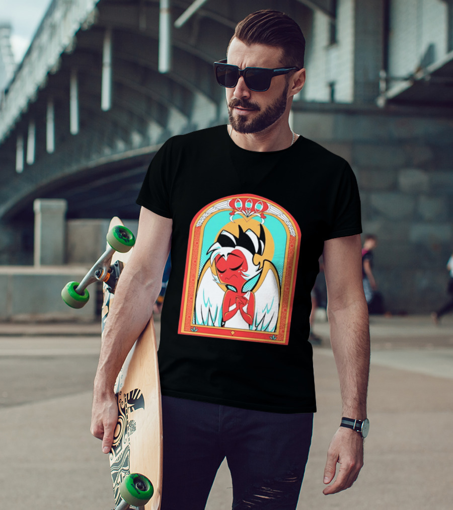 Helluva Boss Saint Fuckass Angel Character Image T-Shirt