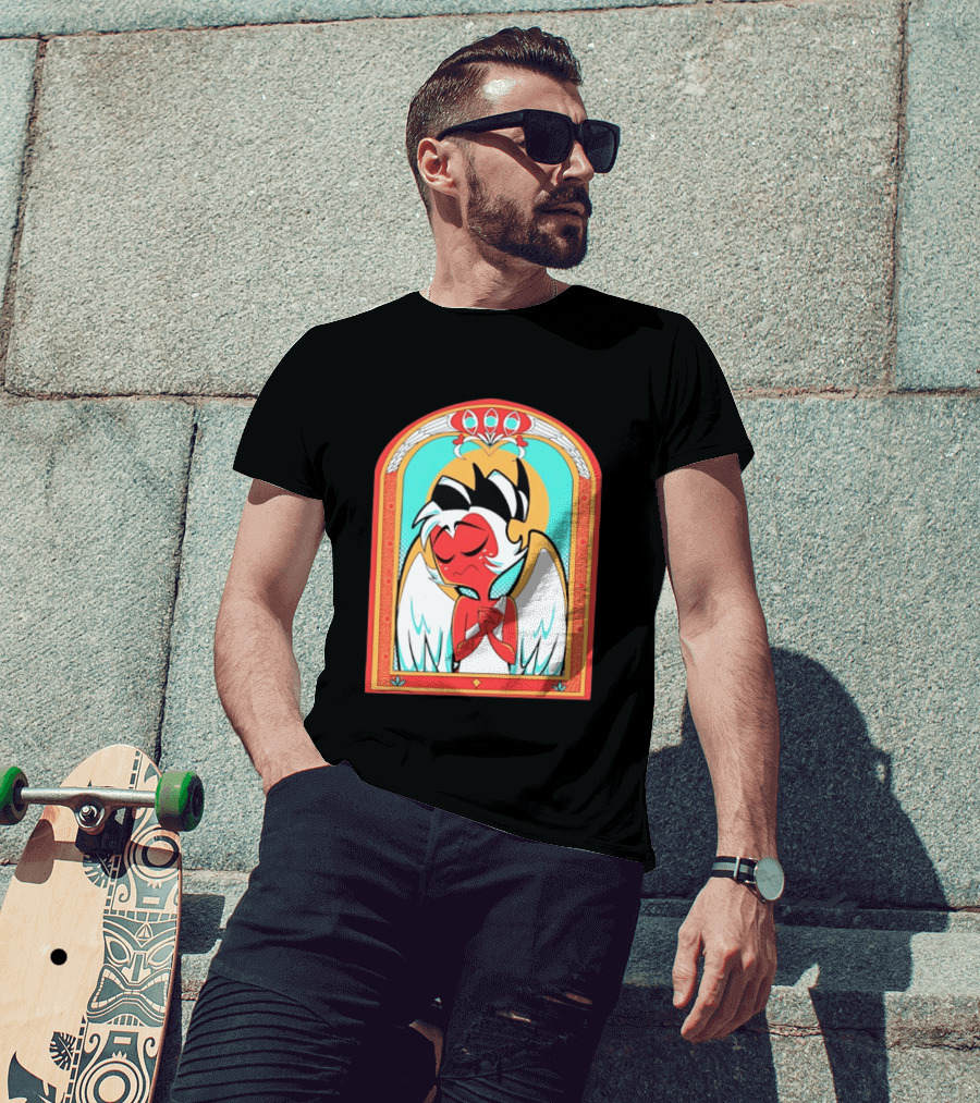 Helluva Boss Saint Fuckass Angel Character Image T-Shirt