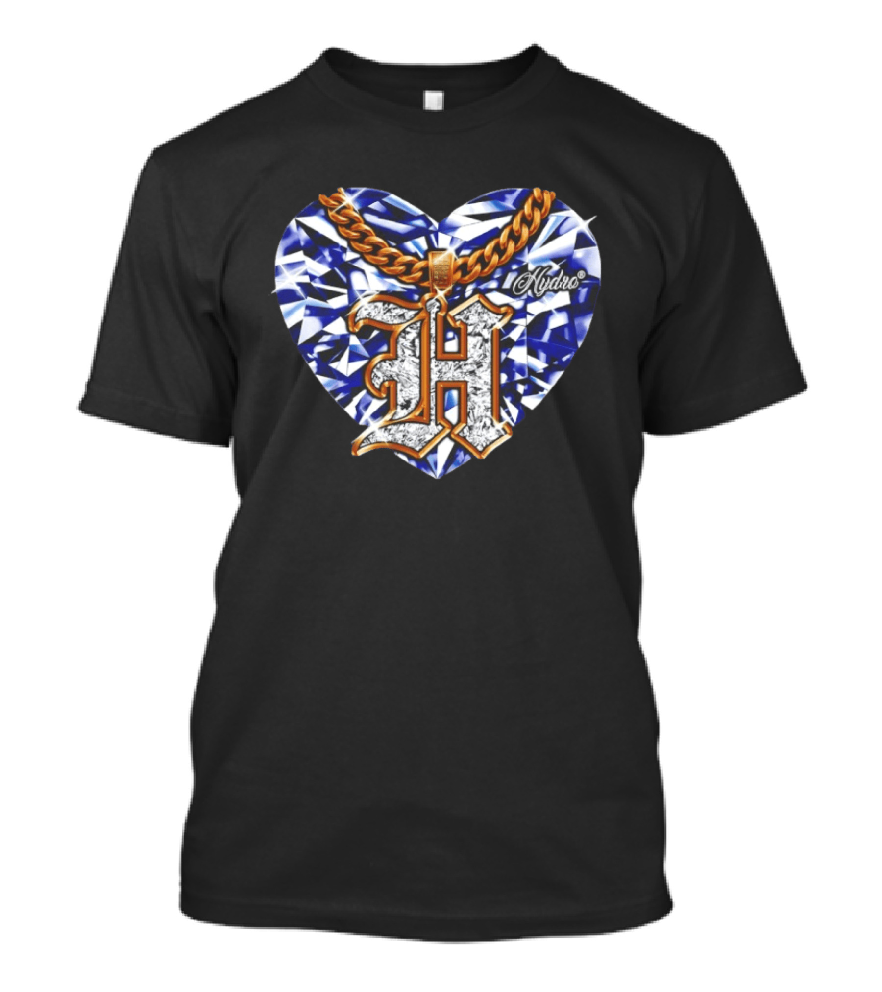 HYDRO Heart Diamond Chain Letter H T-Shirt