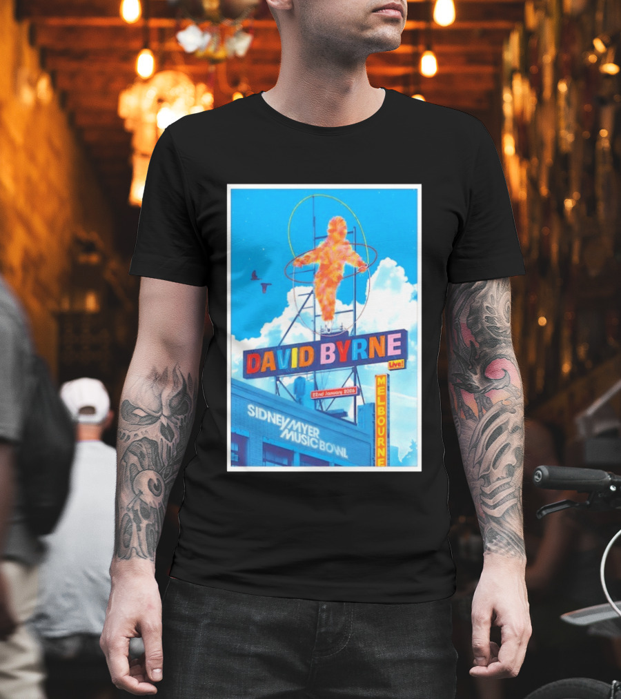 David Byrne Live Melbourne Sidney Myer Music Bowl January 22 2026 T-Shirt
