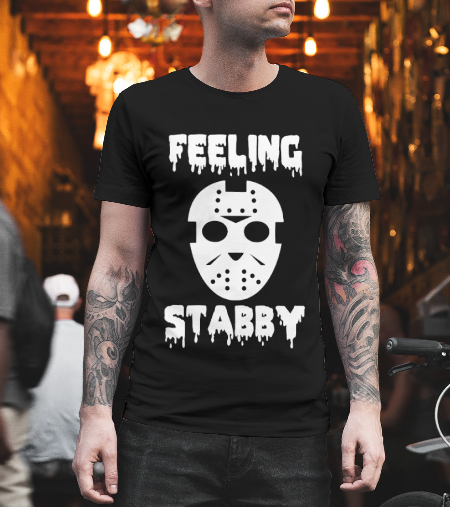 Feeling Stabby Jason Voorhees Mask Horror T-Shirt