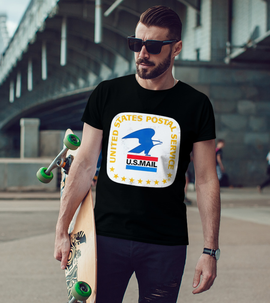 United States Postal Service US Mail Eagle Icon Vintage Look T-Shirt