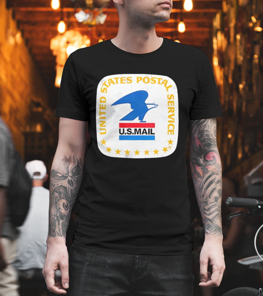 United States Postal Service US Mail Eagle Icon Vintage Look T-Shirt