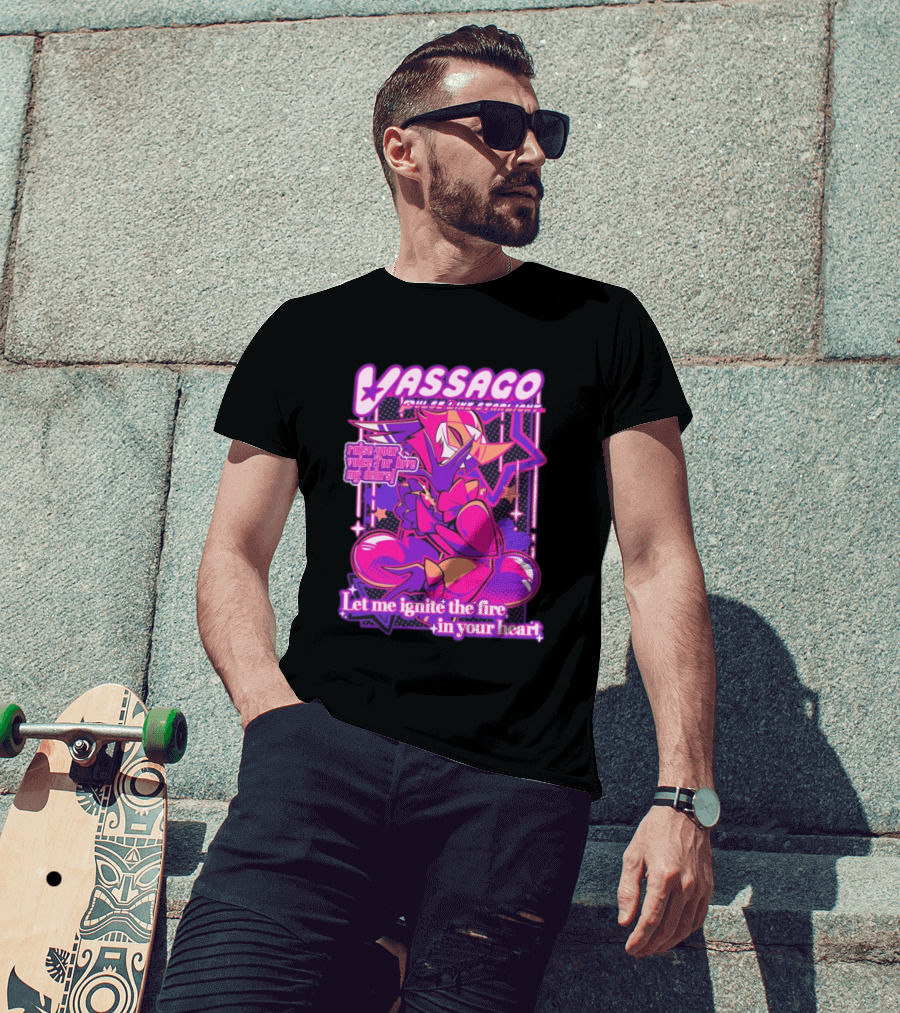 Vassago Pulse Like Starlight Raise Your Voice For Love My Dear Let Me Ignite The Fire In Your Heart T-Shirt