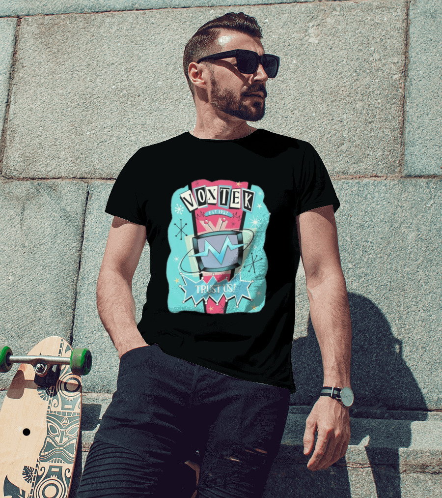 VoxTek Trust Us Retro 1952 Style With Television T-Shirt