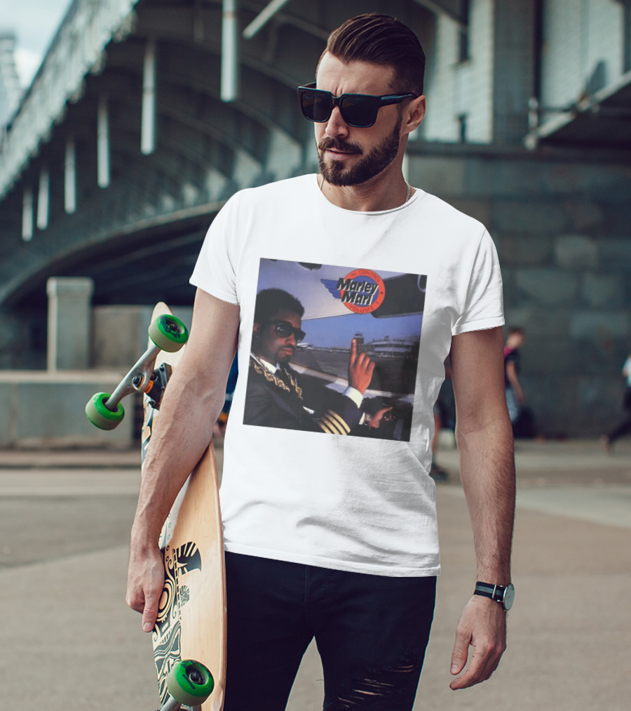 Marley Marl In Control Volume 1 Iconic Hip Hop DJ In Pilot Uniform T-Shirt