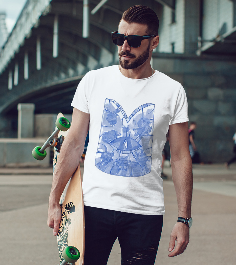Cult Of The Lamb Ice Crown Eye Symbol Characters T-Shirt