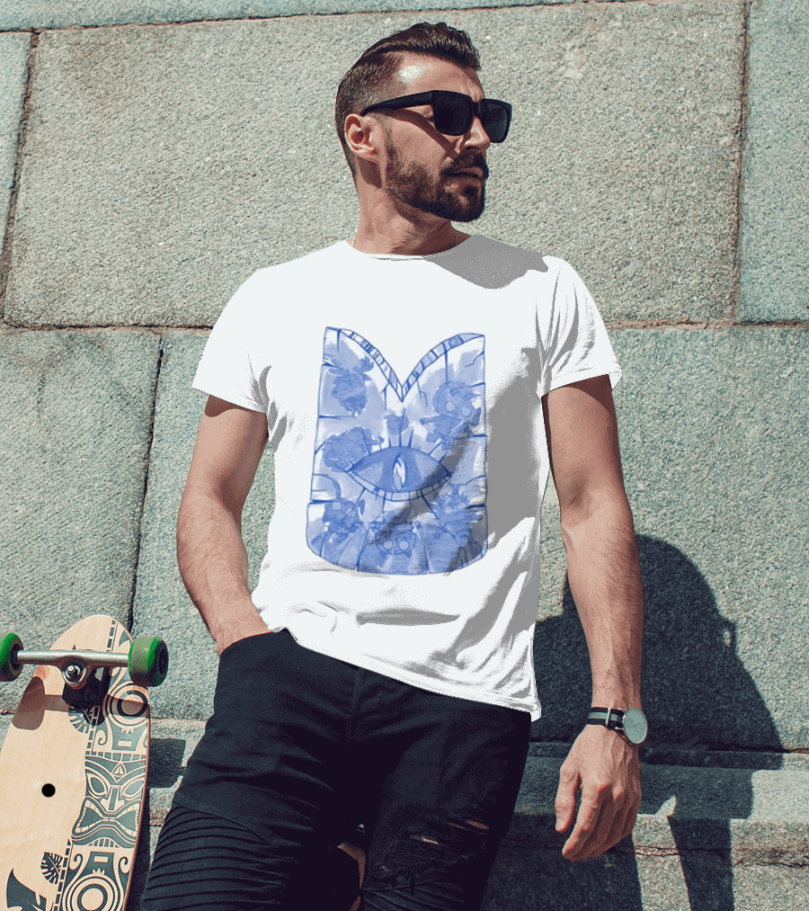 Cult Of The Lamb Ice Crown Eye Symbol Characters T-Shirt