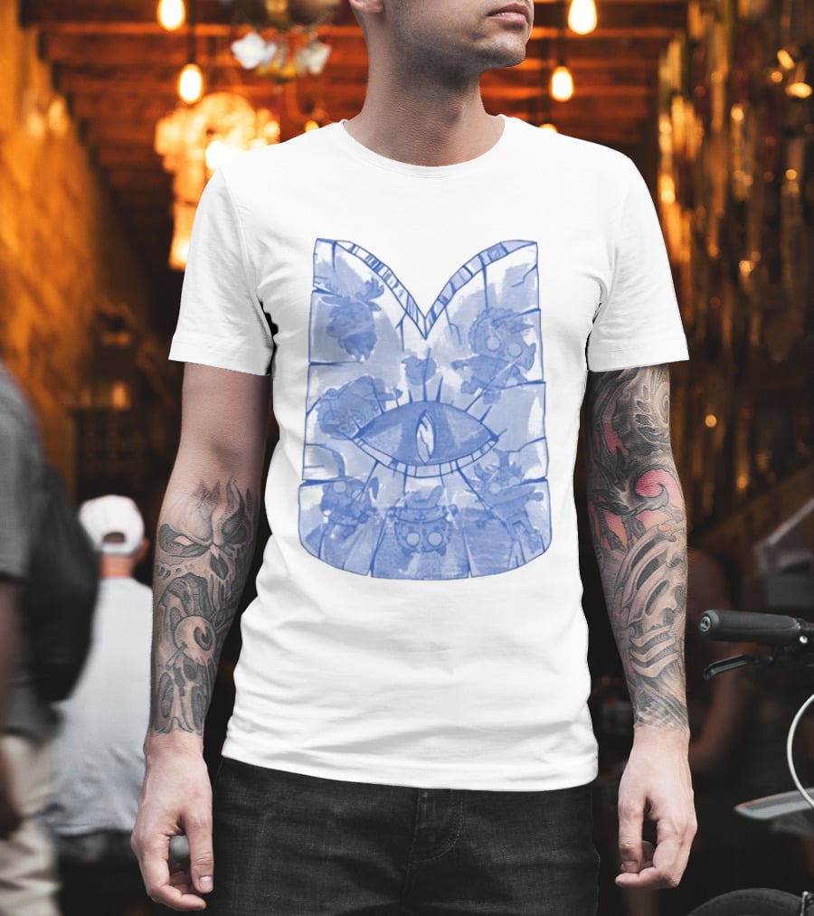 Cult of The Lamb Ice Crown Eye Symbol Characters T-Shirt
