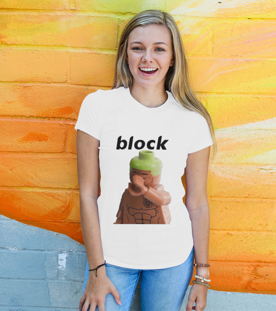 Block The Don Block LEGO Minifigure Style Dabbing Pose T-Shirt